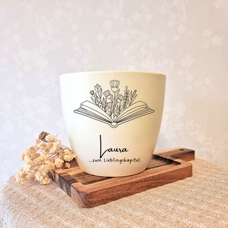besonderes Geschenk - Kombitopf mit Gravur - Lieblingskapitel