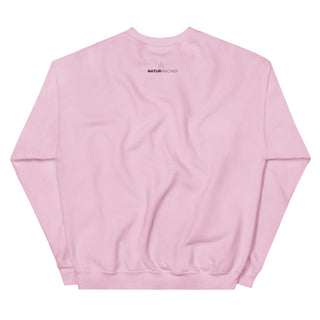 Rosa Bensheim Skyline Sweatshirt von Naturmacher, Rückansicht, ohne Aufdruck.
