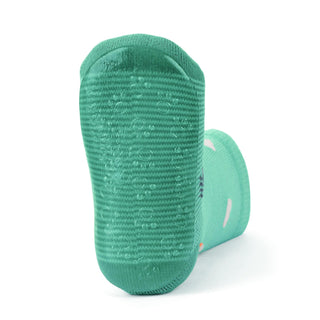 Sterntaler Babysöckchen "Fliesen Flitzer air Bär Ben", mintgrün, mit Anti-Rutsch-Noppen auf der Sohle.