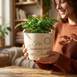 Geschenk Wetterfee mit Gravur – Für Sonnenschein im Team — im Wohnambiente