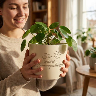 Personalisierter Blumentopf mit Gravur — Geschenk Astronomin Sternenguckerin — lifestyle
