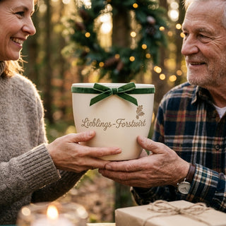 Personalisierter Blumentopf Lieblings-Forstwirt — Geschenk Forstwirt — als persoenliche Geschenk-Uebergabe