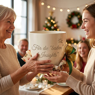 Individueller Blumentopf mit Gravur für Datenanalysten - Perfektes Geschenk! — als persoenliche Geschenk-Uebergabe