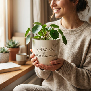 Personalisierter Blumentopf mit Gravur — Geschenk für Ausbilderin Abschied — lifestyle
