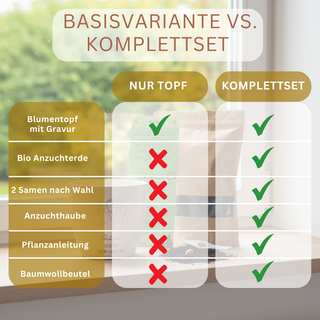 Personalisierter Blumentopf mit Gravur — Geschenk für die Pensionärin zum Abschied