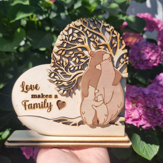 personalisiertes Geschenk Familie mit Namen