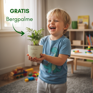 Mini Palm - personalisierter Blumentopf zur Geburt