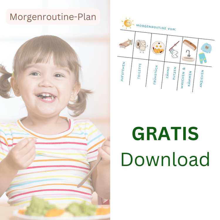 Morgenroutine Kinder - Plan zum Gratis-Download als PDF – Naturmacher