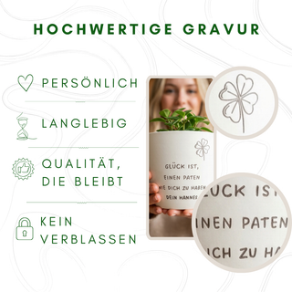 Mein Blumentopf-Designer - Geschenk - Blumentopf graviert