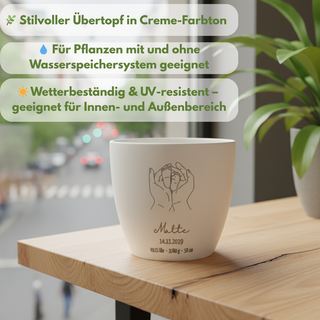 Mein Blumentopf-Designer - Geschenk - Blumentopf graviert