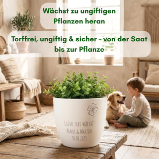 Mein Blumentopf-Designer - Geschenk - Blumentopf graviert