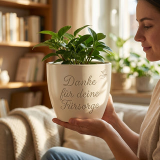 Geschenk für den Hausarzt – Gravur: Danke für deine Fürsorge — im Wohnambiente