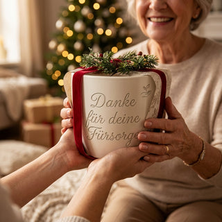 Geschenk für den Hausarzt – Gravur: Danke für deine Fürsorge — als persoenliche Geschenk-Uebergabe