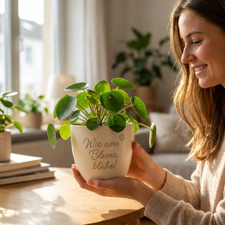 Gravierter Blumentopf zum Studienabschluss — Geschenk Absolventin — lifestyle