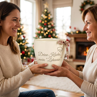 Personalisierter Blumentopf mit Gravur — Geschenk Sternekoch & Hobbykoch — als persoenliche Geschenk-Uebergabe
