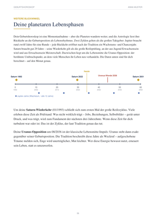 Deine planetaren Lebensphasen mit Zeitstrahl