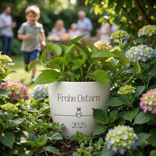 Ostergeschenk - Blumentopf graviert - Osterhase