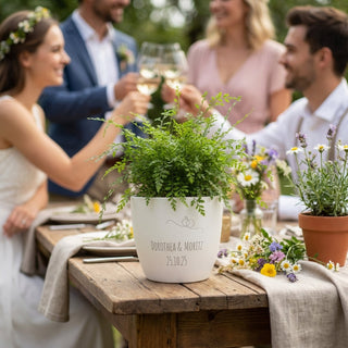 Sprachtopf mit Stimme – Blumentopf graviert