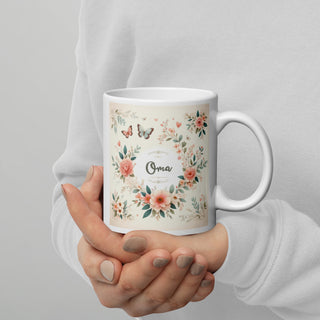 Beste Oma Tasse Geschenk - Schmetterlinge