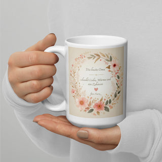 Beste Oma Tasse Geschenk - Blumen