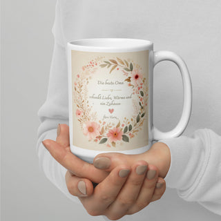 Beste Oma Tasse Geschenk - Blumen