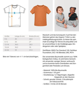 T-Shirt aus Bio-Baumwolle - Beee happy