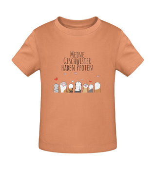 Meine Geschwister haben Pfoten - Baby Creator T-Shirt ST/ST-7101