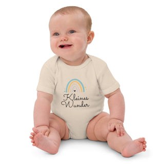 Babybody aus Bio-Baumwolle - Kleines Wunder (blau)