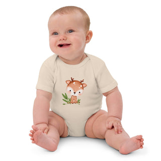 Babybody Spruch beige