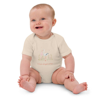 Babybody Spruch beige