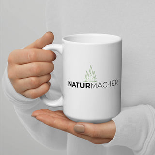 Weiße, glänzende Tasse - Naturmacher